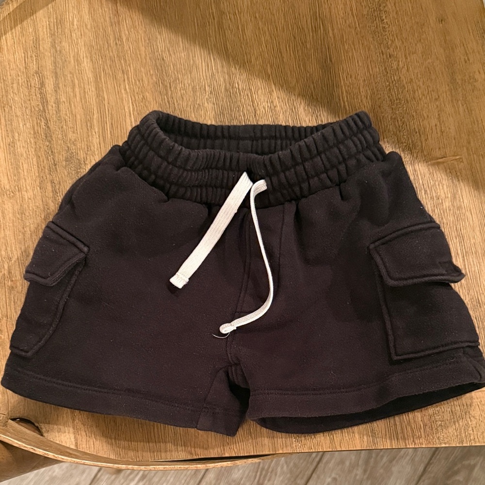 Little Bipsy Black Baby Drawstring Shorts
